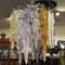 Modernist Polychrome Murano Glass Cascade Chandelier attributed to Mazzega, 1980s 4