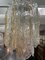 Lámpara de araña Mid-Century moderna en cascada de cristal de Murano atribuida a Mazzega, años 70, Imagen 2