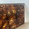 Mid-Century Modern Faux Tortoiseshell Acrylic Glass and Brass Tray, 1970s 9