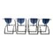 Postmodern Cosinus Dining Chairs by Karl Friedrich Förster for KFF, 1980s, Set of 4 2