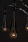 Lámpara de araña Art Déco niquelada, años 20, Imagen 13