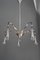 Lámpara de araña Art Déco niquelada, años 20, Imagen 3