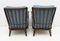 Fauteuils Mid-Century Modernes en Noyer et Bouclè, Italie, 1950s, Set de 2 3