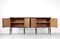 Italian Art Deco Sideboard in Burl Walnut and Brass 11