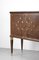 Italian Art Deco Sideboard in Burl Walnut and Brass 3