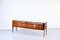 Italienisches Sideboard aus Nussholz, Carrara Marmor & Messing, 1960er 3