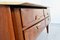 Credenza in noce, marmo di Carrara e ottone, Italia, anni '60, Immagine 8