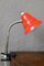 Modern Orange Clip-On Lamp, 1960s 4