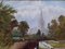 Artista inglés, paisaje, década de 1800, óleo sobre lienzo, enmarcado, Imagen 6