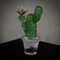 Cactus en Verre Vert par Murano Formia pour Marta Marzotto, 1990 9