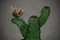 Cactus en Verre Vert par Murano Formia pour Marta Marzotto, 1990 8