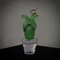 Green Art Glass Cactus Plant by Murano Formia for Marta Marzotto, 1990 1