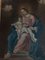 Artiste Italien, Vierge à l'Enfant, Années 1800, Huile sur Toile, Encadrée 7