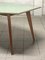 Mesa de nogal con tablero de vidrio, años 60, Imagen 16