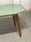 Walnut Table with Glass Top, 1960s 17