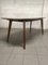 Walnut Table with Glass Top, 1960s, Image 1