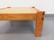Square Coffee Table in Pine, 1970s 5