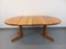 Round Extendable Pine Table, 1970s 8
