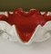 Murano Red and White Glass Ashtray, 1980 3