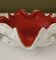 Murano Red and White Glass Ashtray, 1980, Image 3