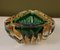 Murano Triangular Green and Yellow Glass Ashtray, 1960 4