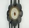 Large Mid-Century Brutalist Wall Sconce in Wrought Iron with Agate Center 9