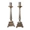 Antique Spanish Colonial Metal Candleholders, Set of 2 1