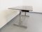 Desk or Dining Table in Smoked Glass and Chrome Metal, 1970s 9