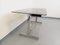 Schreibtisch oder Esstisch aus Rauchglas & verchromtem Metall, 1970er 9