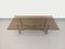 Smoked Glass, Brushed Aluminum and Cast Iron Coffee Table, 1970s, Image 12