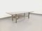 Smoked Glass, Brushed Aluminum and Cast Iron Coffee Table, 1970s, Image 10