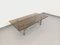 Smoked Glass, Brushed Aluminum and Cast Iron Coffee Table, 1970s, Image 9