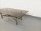 Smoked Glass, Brushed Aluminum and Cast Iron Coffee Table, 1970s, Image 6