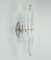 Mid-Century Hollywood Regency Style Metal Wall Sconce with Glass Rods, Image 3