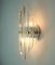 Mid-Century Hollywood Regency Style Metal Wall Sconce with Glass Rods 10