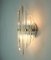 Mid-Century Hollywood Regency Style Metal Wall Sconce with Glass Rods, Image 10