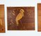 Decoración de pared con pájaros Mid-Century de madera en intarsia, años 50-60. Juego de 3, Imagen 9