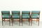Dining Chairs and Dining Table by Louis Van Teeffelen for Wébé, 1950s, Set of 5, Image 4