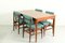 Dining Chairs and Dining Table by Louis Van Teeffelen for Wébé, 1950s, Set of 5, Image 13