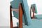 Dining Chairs and Dining Table by Louis Van Teeffelen for Wébé, 1950s, Set of 5, Image 9