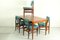 Dining Chairs and Dining Table by Louis Van Teeffelen for Wébé, 1950s, Set of 5, Image 21