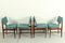 Dining Chairs and Dining Table by Louis Van Teeffelen for Wébé, 1950s, Set of 5 3