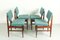 Dining Chairs and Dining Table by Louis Van Teeffelen for Wébé, 1950s, Set of 5, Image 23