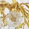 Antique French Golden Chandelier with Crystals 9