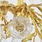 Antique French Golden Chandelier with Crystals, Image 9