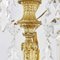 Antique French Golden Chandelier with Crystals 8