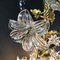 Antique French Golden Chandelier with Crystals 13