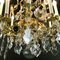 Antique French Golden Chandelier with Crystals 10