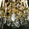 Antique French Golden Chandelier with Crystals, Image 10