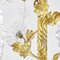 Antiker französischer goldener Kronleuchter mit Kristallen 5